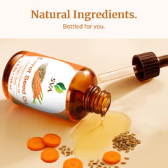 SVA Carrot Seed Oil packaging with dropper
