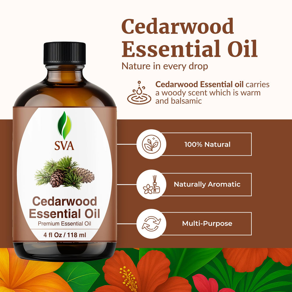 Dropper included for SVA Cedarwood Oil