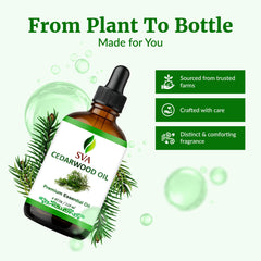 SVA Cedarwood oil for skin massage and skincare