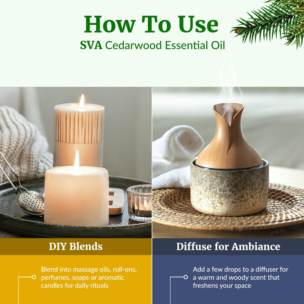 Cedarwood essential oil for soaps, candles, and DIY blends