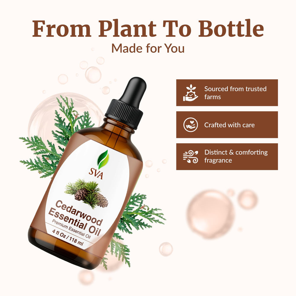 Cedarwood oil for skin care and nourishment
