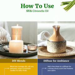 Hair and scalp massage with citronella oil