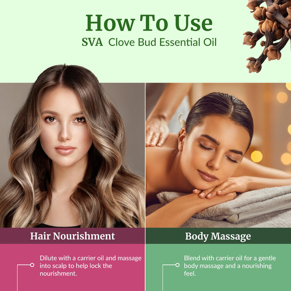 Clove Bud essential oil for body massage (diluted)