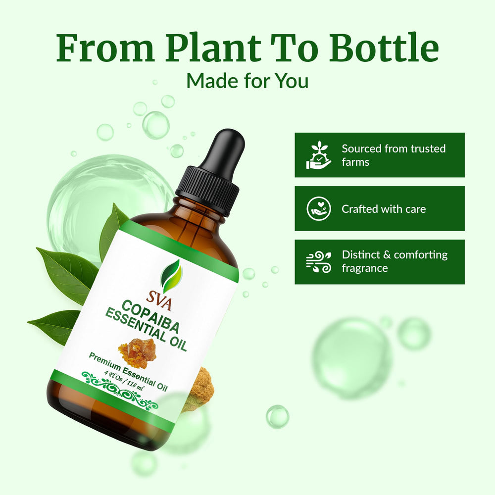Copaiba essential oil used in a diffuser for aromatherapy