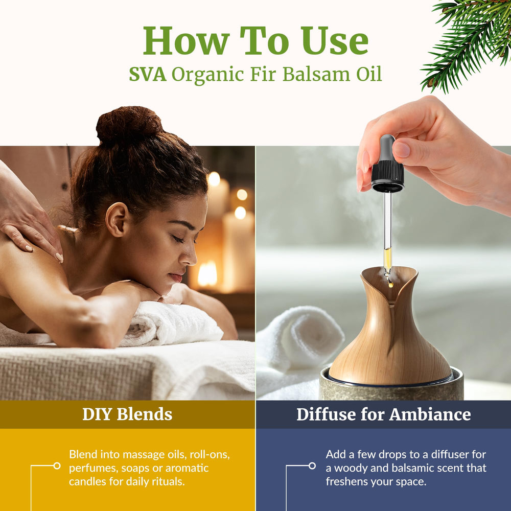 Hair care: scalp massage with Fir Balsam Essential Oil