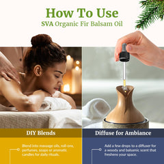 Hair care: scalp massage with Fir Balsam Essential Oil