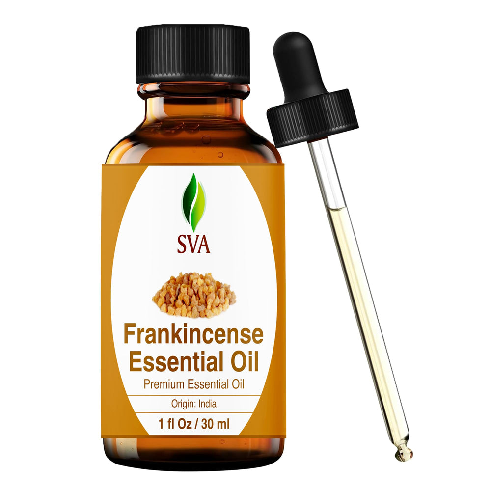 SVA Frankincense essential oil bottle with dropper, 1 oz