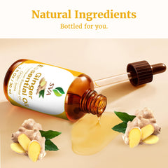 Packaging of SVA Ginger Essential Oil with dropper