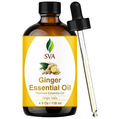 SVA Ginger Essential Oil bottle with dropper - 4 oz