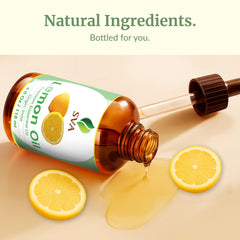Cruelty-free lemon oil packaging with no preservatives