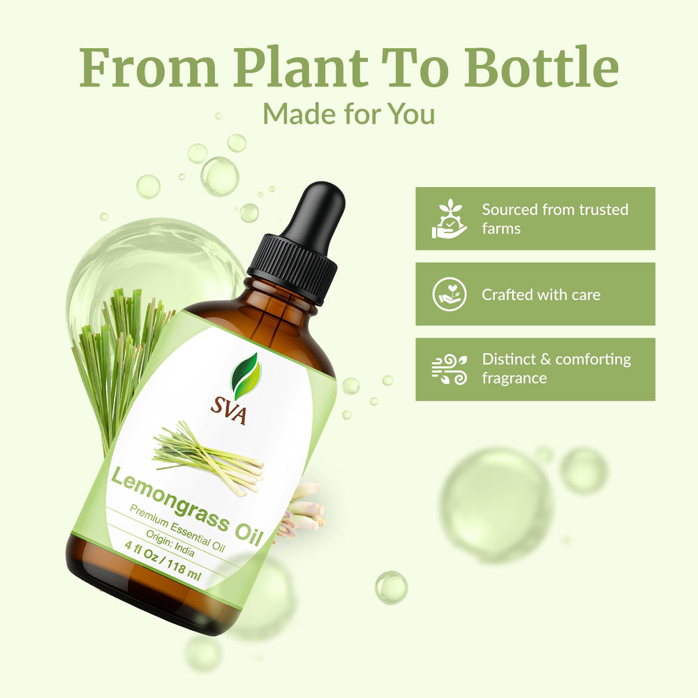 Lemongrass essential oil for hair care and scalp massage