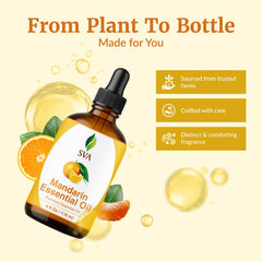 Mandarin essential oil for hair care and scalp