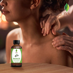 Cruelty-free and preservative-free label on Manuka oil