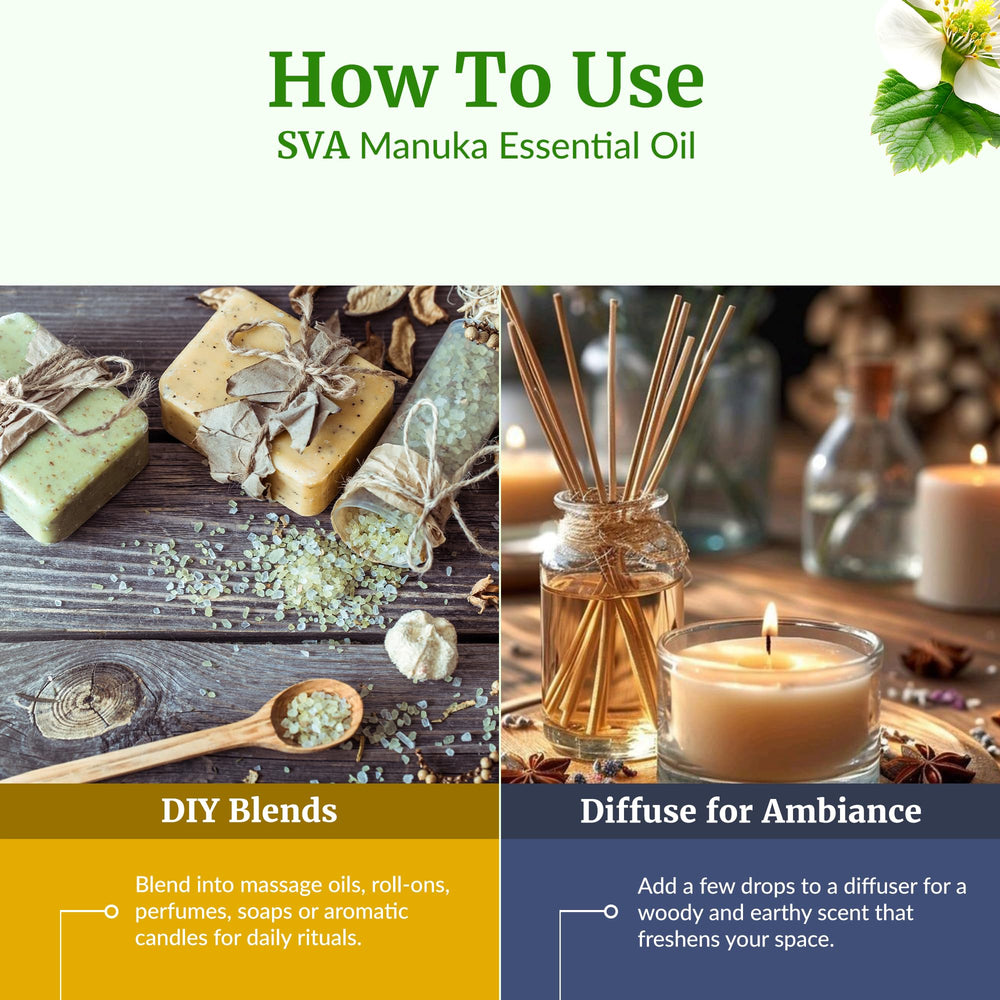 DIY soaps and candles with Manuka oil