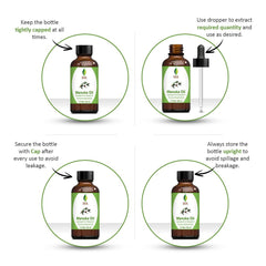 Manuka essential oil being used with a diffuser