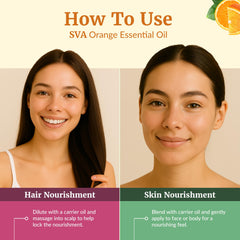 Diffuser emitting aroma with orange essential oil