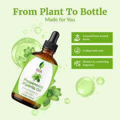 Peppermint essential oil for skin care and face