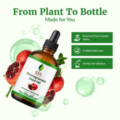 Applying Pomegranate Seed Oil to the face