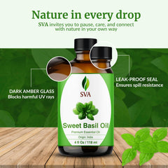 Aromatherapy blends using SVA Sweet Basil oil