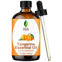 SVA Tangerine Essential Oil 4 oz bottle with dropper