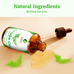 Dropper bottle of SVA Thuja Essential Oil