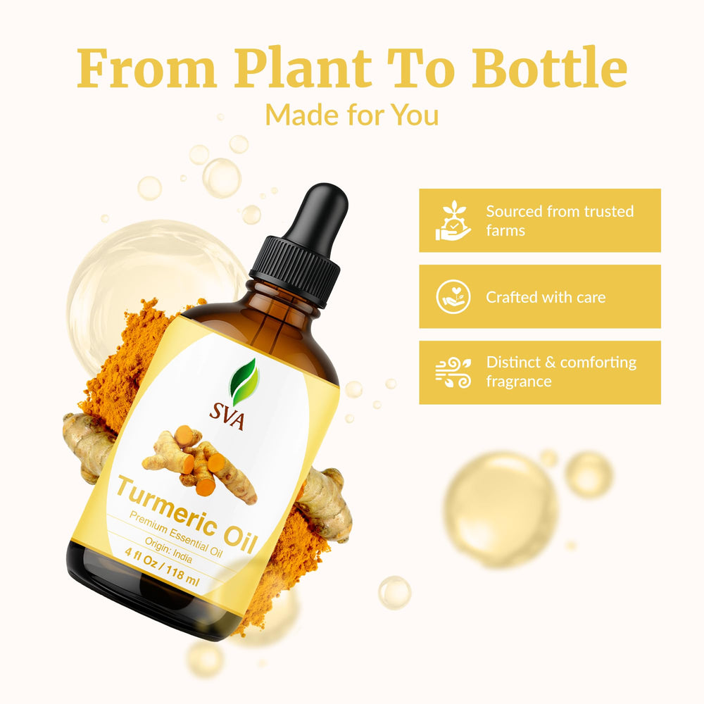 Diffuser releasing the aroma of turmeric essential oil