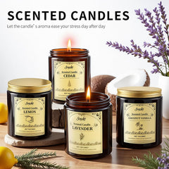 Fireside scented soy candle in 28oz jar