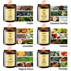 Lemon scented candle in a jar from SVECKE fall collection