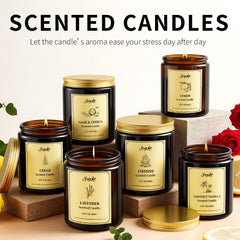 Sage and citrus scented candle in a jar from SVECKE