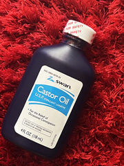 Swan Castor Oil USP jar with measured exterior dimensions for compact packing