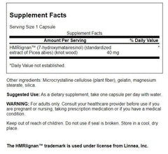 Swanson 7-Hmrlignans packaging and Norwegian spruce imagery for health support