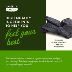 Bloating relief concept with Swanson Activated Charcoal