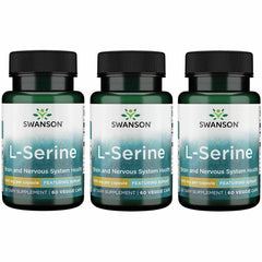 Swanson Ajipure L-Serine bottle with 60 veggie capsules