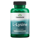 Swanson Ajipure L-Lysine 500 mg 90 vegetarian capsules bottle