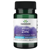 Swanson Albion Chelated Zinc Glycinate 30 mg bottle - 90 capsules (hero image)