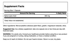 Swanson Alpha Lipoic Acid 300 mg bottle with packaging