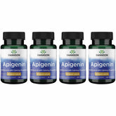 Front view of Swanson Apigenin-Bioflavonoid Supplement bottle with 90 capsules