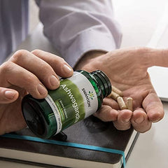 Ayurvedic wellness concept featuring Swanson Ashwagandha