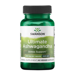 Swanson Ultimate Ashwagandha KSM-66 bottle and label
