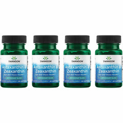 Bottle of Swanson Astaxanthin & Zeaxanthin Eye Health supplement