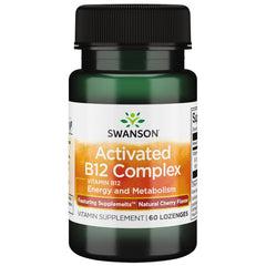 Swanson Sublingual Activated Vitamin B-12 60 Tabs bottle label