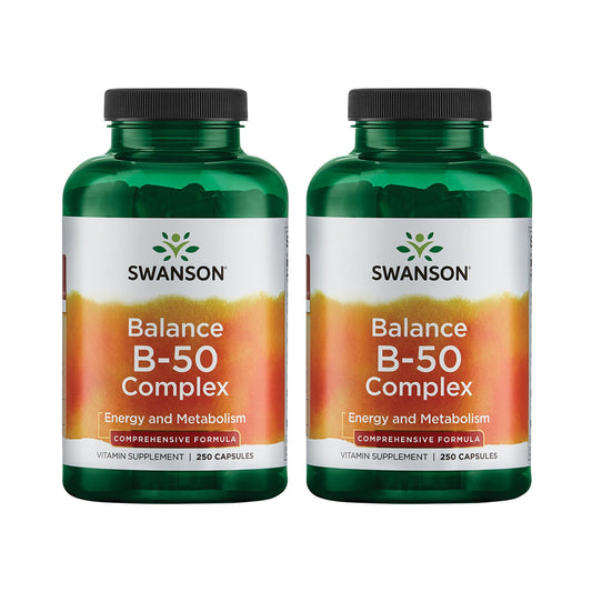 Swanson B-50 B-Complex bottle front label