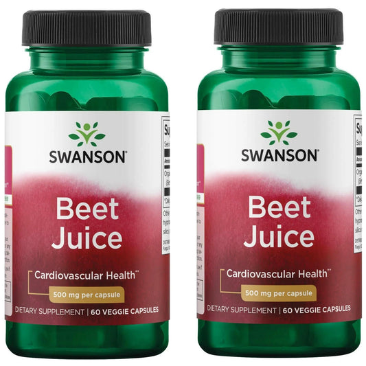 Hero image: Swanson Organic Beet Juice Freeze Dried 500 mg 2-pack