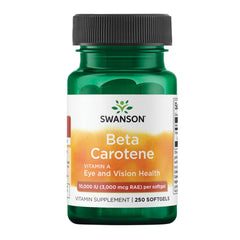 Swanson Beta-Carotene bottle front label