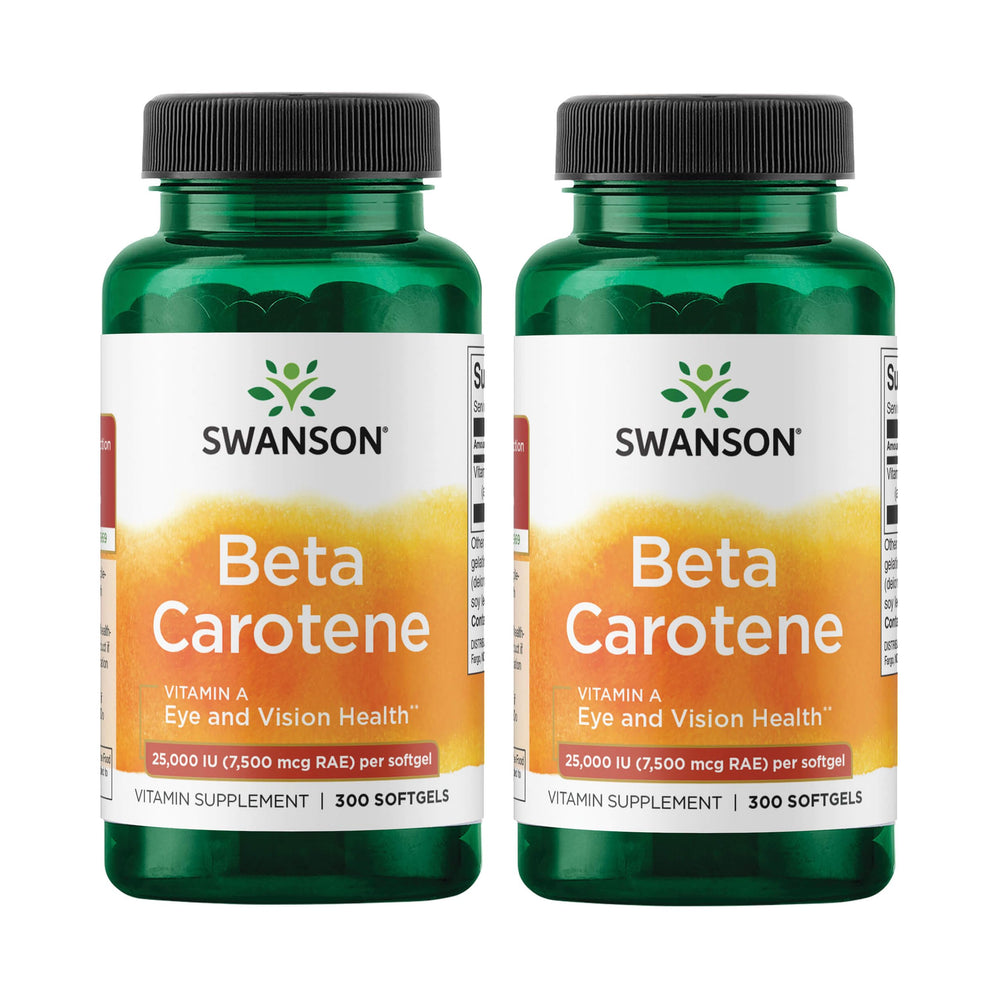 Swanson Beta-Carotene 25,000 IU bottle - front view