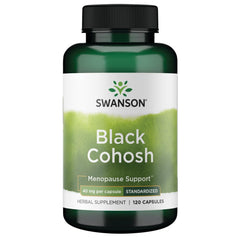 Swanson Black Cohosh standardized 20 mg bottle label - image 1