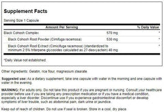 Swanson Black Cohosh standardized 20 mg capsules - image 2