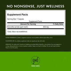 Close-up of Swanson Boswellia 800mg capsule