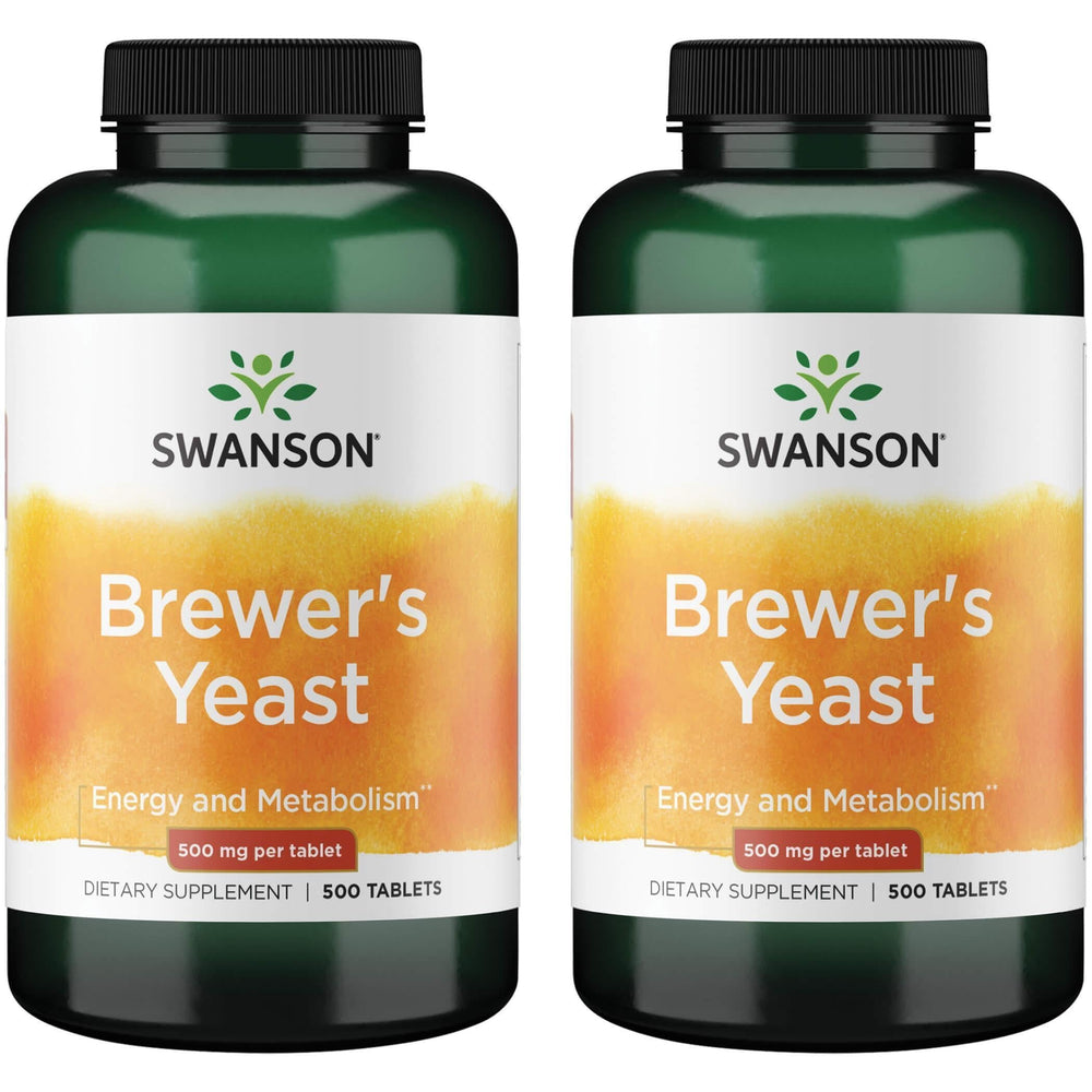 Swanson Brewer's Yeast bottle with 2-pack