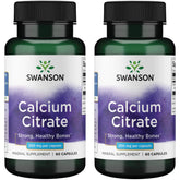 Swanson Calcium Citrate 200 mg 60 Caps bottle – front view